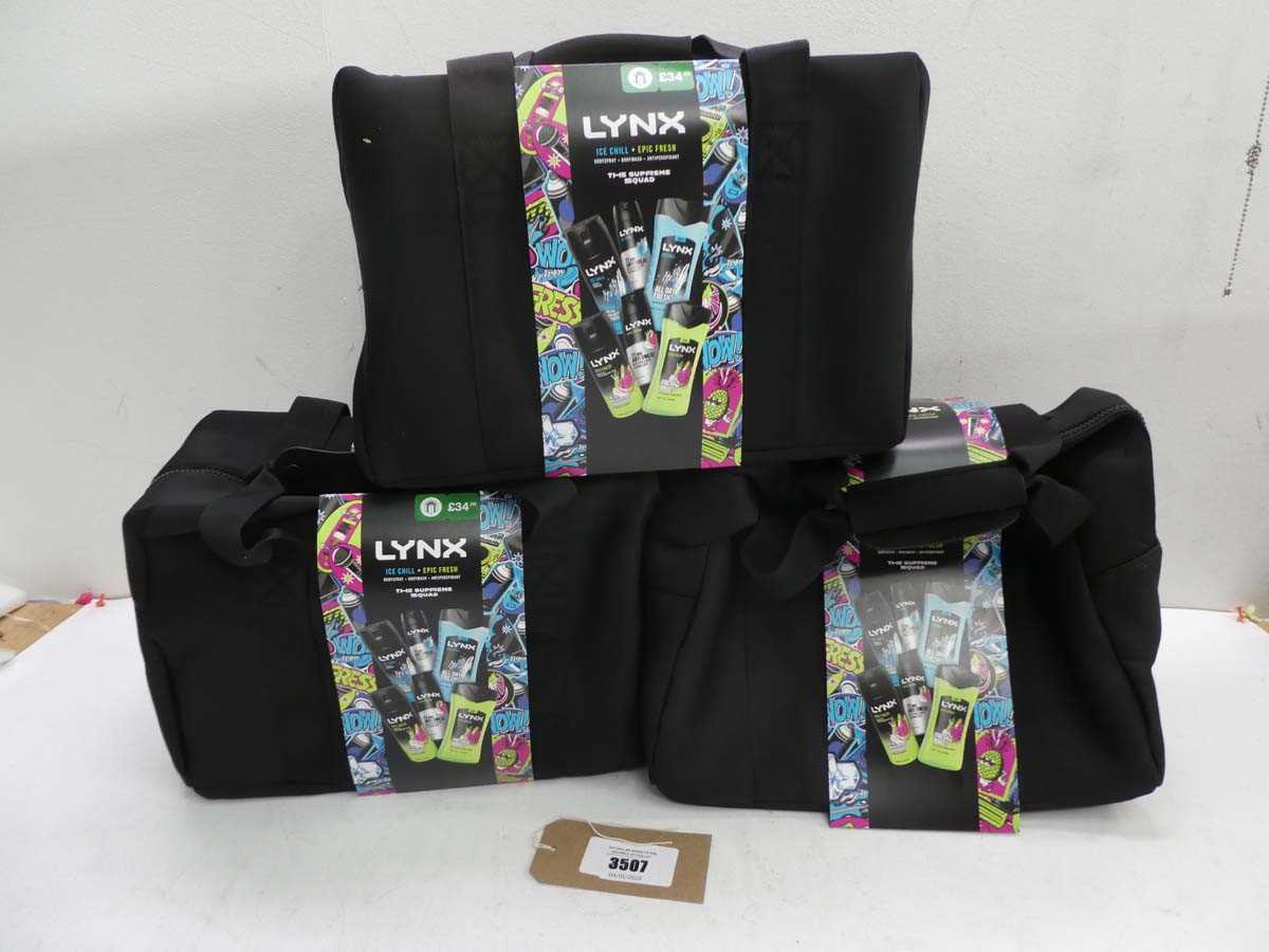 Lot 3 x Lynx The Supreme Squad toiletry gift sets