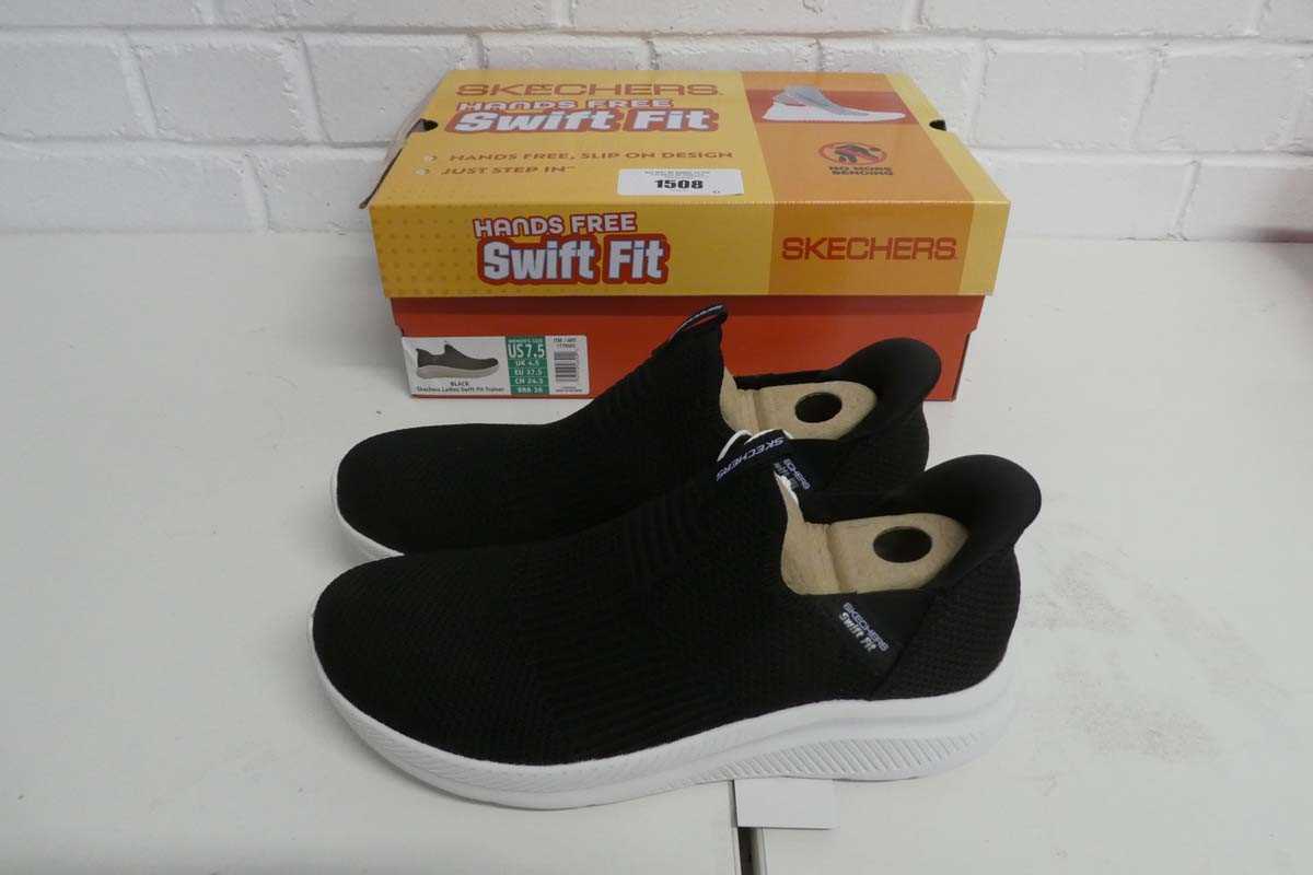 Lot 1508 - Boxed pair of ladies Skechers hands free swift...