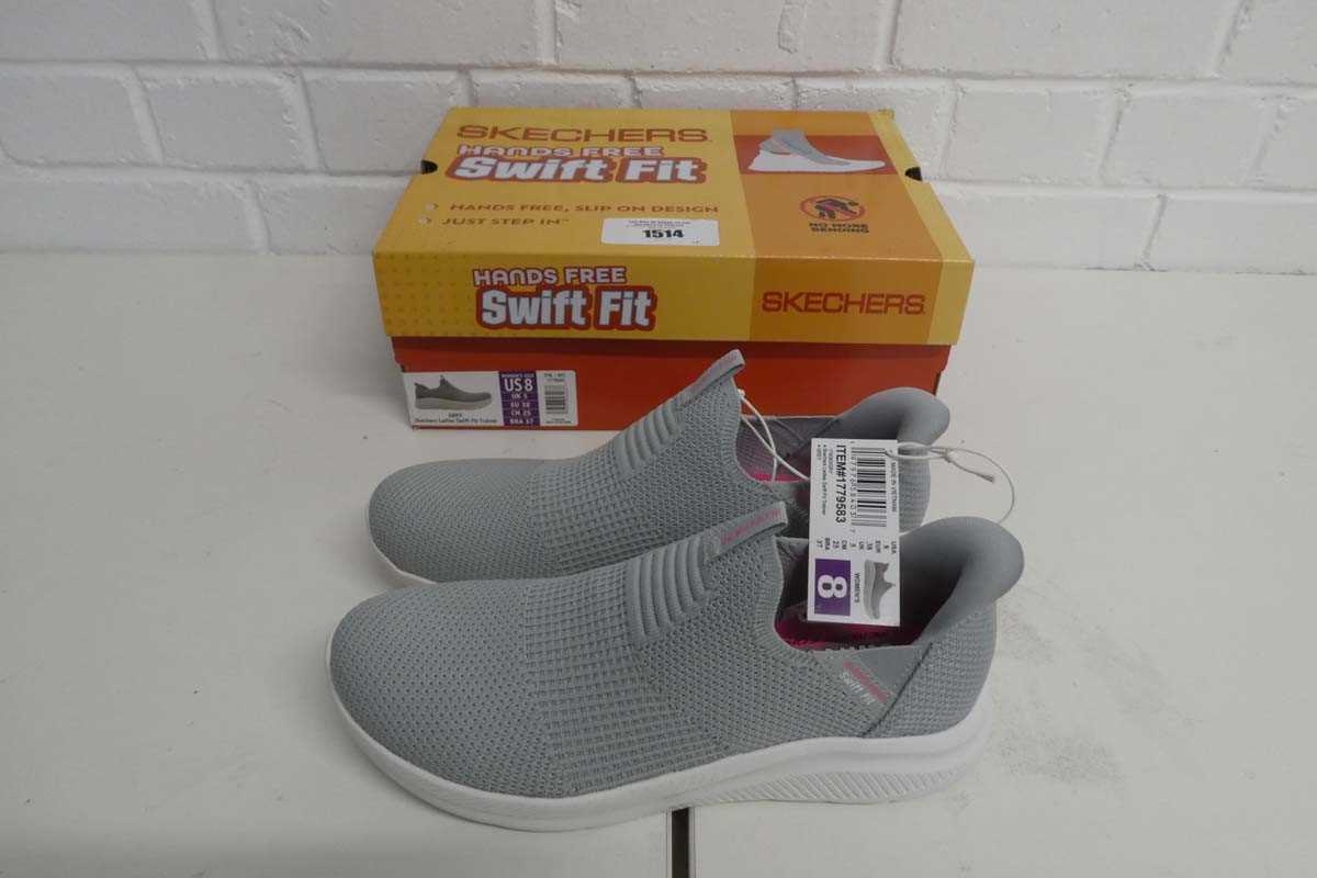 Lot 1514 - Boxed pair of ladies Skechers hands free swift...