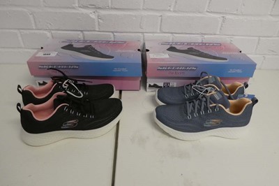 Lot x2 boxed pairs of ladies Skechers lite-foam...