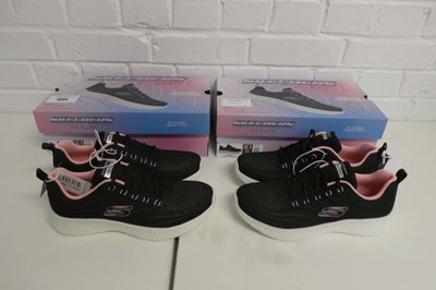 Lot x2 boxed pairs of ladies Skechers lite-foam...