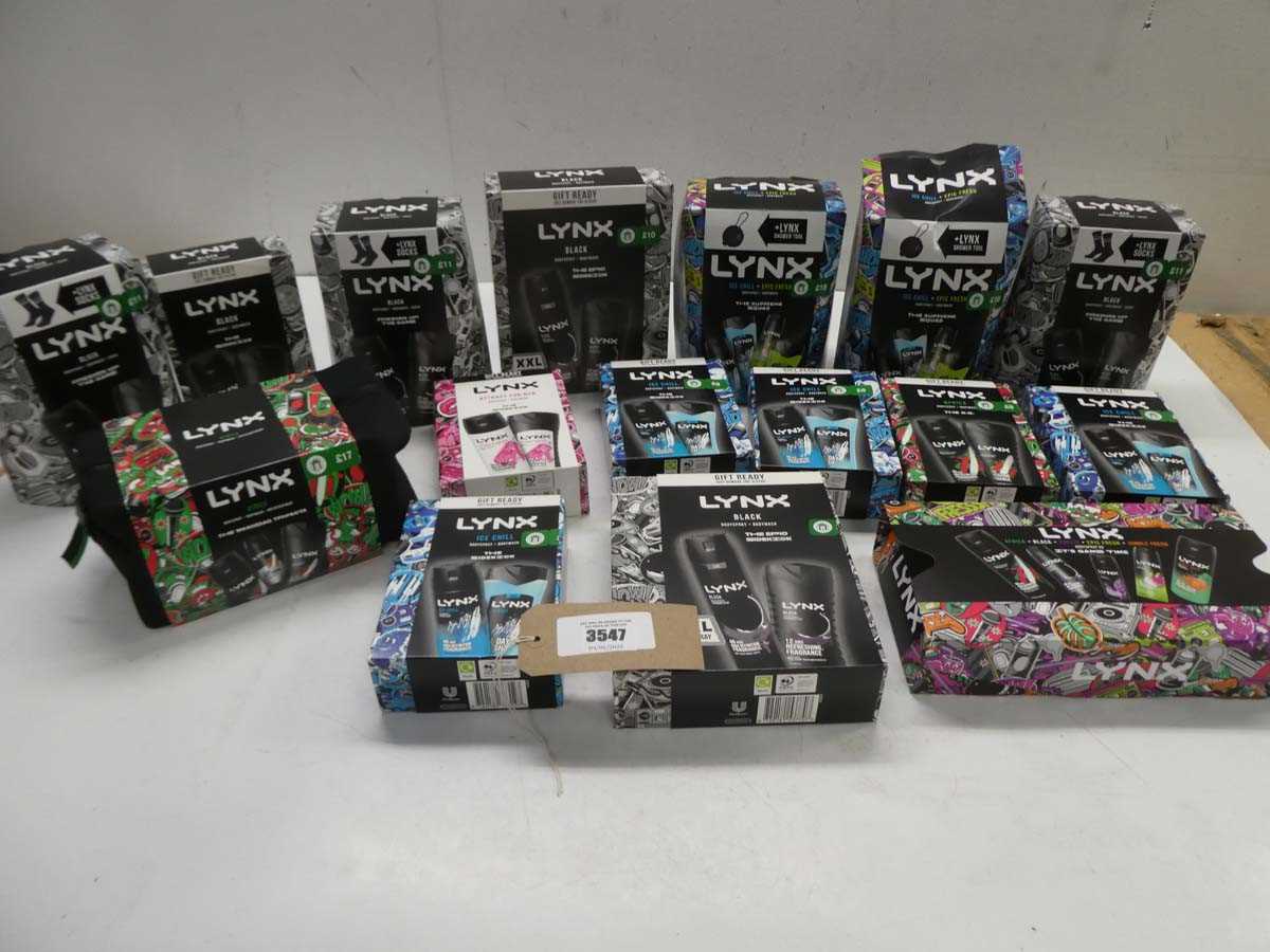 Lot 16 Lynx toiletry gift sets