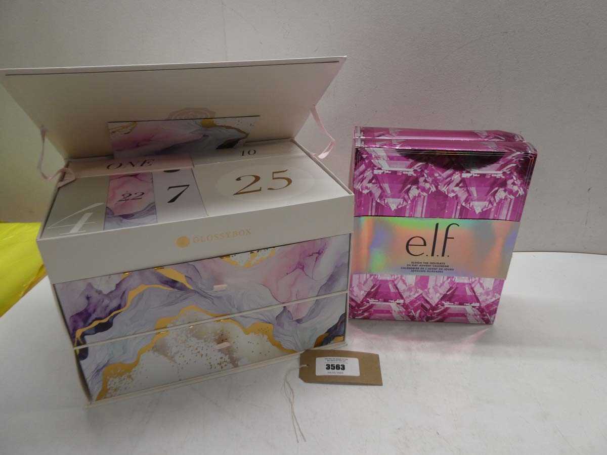 Lot Glossy Box advent calendar and e.l.f advent...