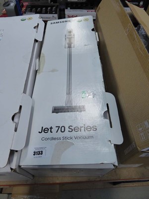 Lot 3133 - Samsung Jet 70 series cordless stick vacuum...