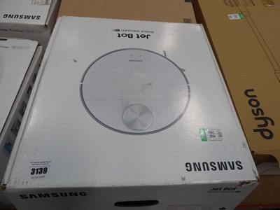 Lot 3139 - Samsung JetBot robot vacuum with unit,...