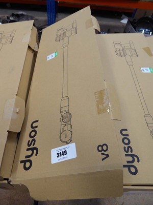 Lot 3149 - Dyson V8 cordless stick vacuum including body,...