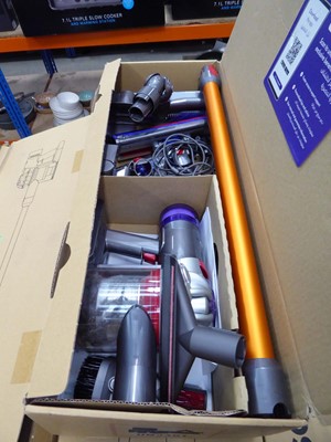 Lot 3152 - Dyson V8 cordless stick vacuum including body,...