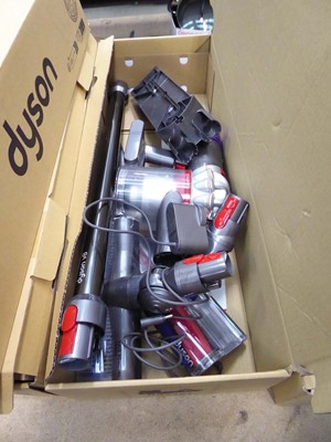 Lot 3153 - Dyson V8 cordless stick vacuum including body,...