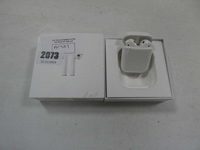 Lot 2073 - Apple AirPods 2nd gen, boxed, MRXJ2ZM/A