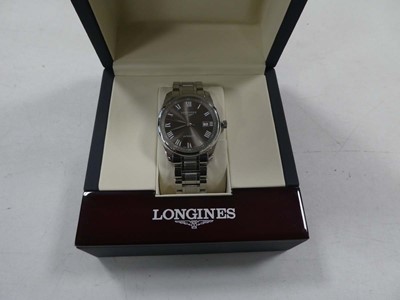 Lot 2077 - Longines men's automatic wristwatch, boxed