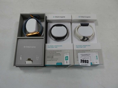 Lot 2093 - 2x Fitbit Inspire and 1x Fitbit Ionic