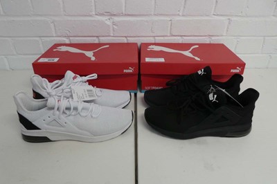 Lot 1570 - x2 boxed pairs of men's Puma electron street...