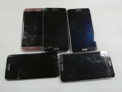 Lot 2105 - 5x Samsung mobile phones, unboxed