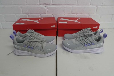 Lot 1575 - x2 boxed pairs of ladies Puma star vital...