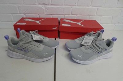 Lot 1577 - x2 boxed pairs of ladies Puma star vital...