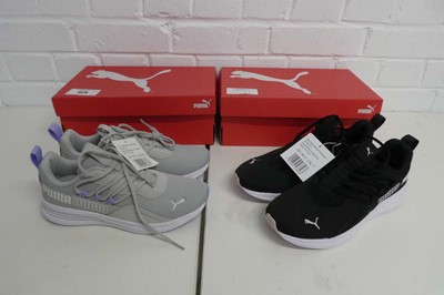 Lot 1578 - x2 boxed pairs of ladies Puma star vital...