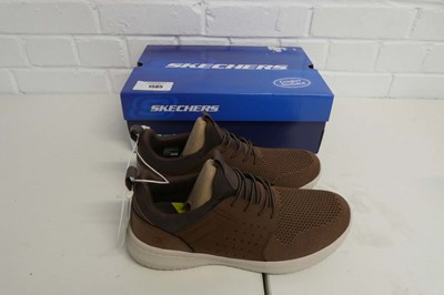 Lot 1585 - Boxed pair of men's Skechers Delson Camben...