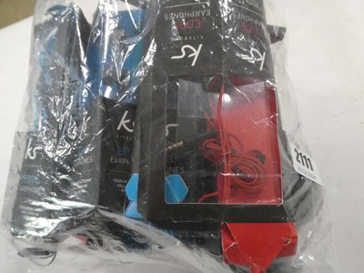 Lot 2111 - Bag containing Kitsound headphones, and speakers