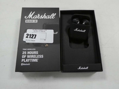 Lot 2127 - Marshall Minor 3 wireless Bluetooth portable...