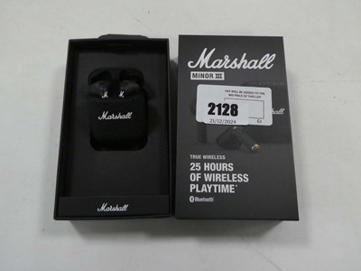 Lot 2128 - Marshall Minor 3 wireless Bluetooth portable...