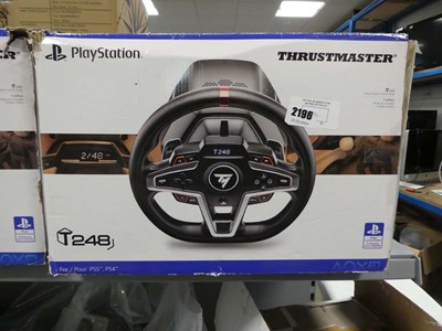 Lot 2196 - Thrust Master T248 steering wheel, boxed for...