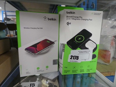 Lot 2175 - 2 Belkin Boost charge pro magnetic charging...