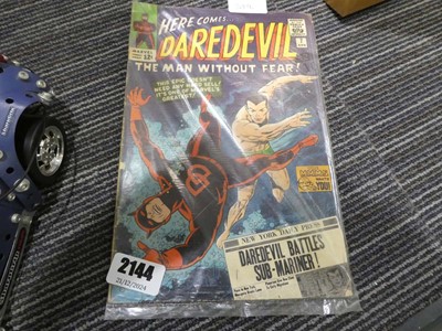 Lot 2144 - Copy of the Marvel Comics issue Daredevil no....