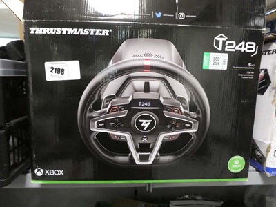 Lot 2198 - Thrust Master T248 steering wheel for X Box,...