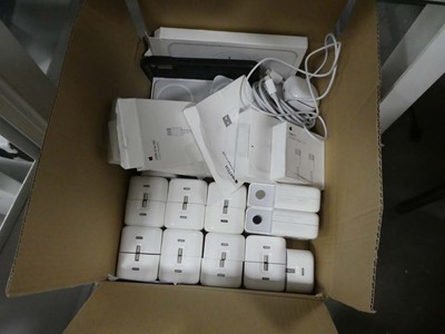 Lot 2183 - Selection of chargers and charging cables for...