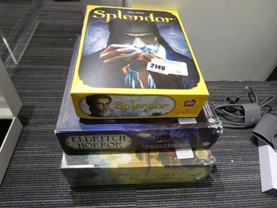 Lot 2149 - Three fantasy board games to include Splendor,...