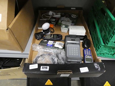 Lot 2215 - Box containing various electrical items...