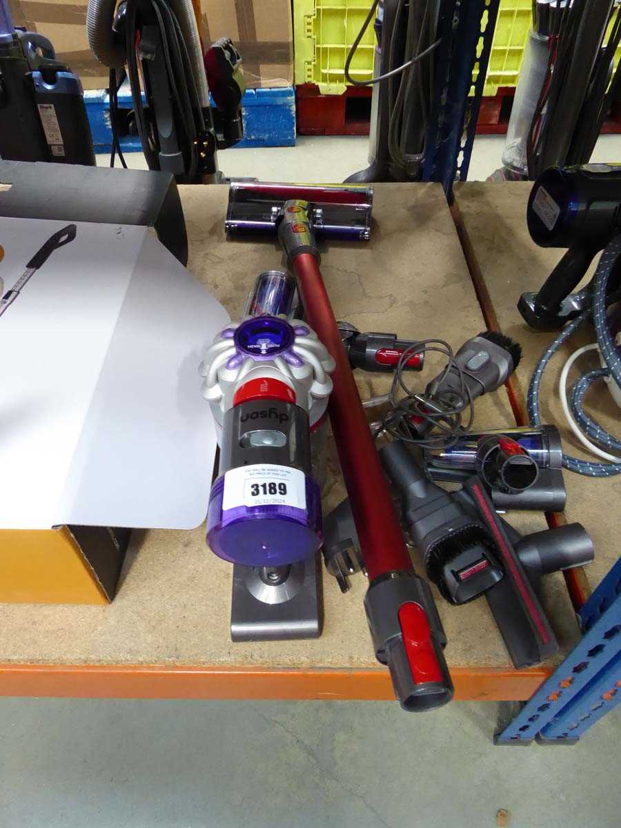 Lot 3189 - Dyson cordless vacuum cleaner with pole,...