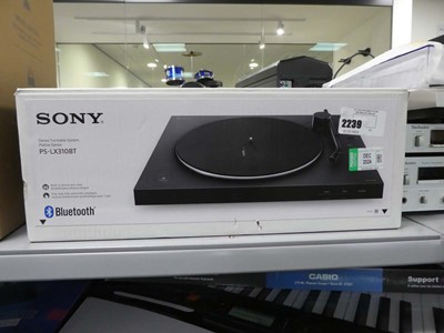 Lot 2239 - Boxed Sony PSLX310BT bluetooth turntable