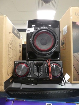 Lot 2241 - LG CJ45 extreme power party system with 2...