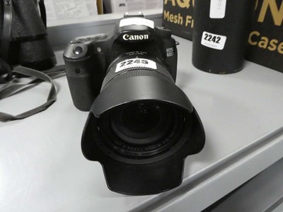 Lot 2245 - Canon EOS 60D camera along with a Canon EFS 18:...