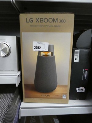 Lot 2252 - LG XBoom 360 speaker, boxed