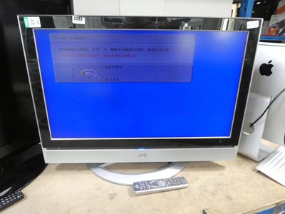 Lot 2282 - JVC 32" TV model LT32DS6BJ with stand and remote