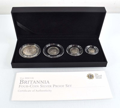 Lot 403 - A Royal Mint 2010 silver proof Britannia...