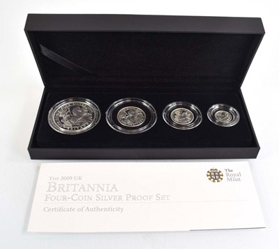 Lot 405 - A Royal Mint 2009 silver proof Britannia...