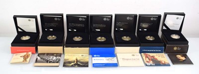 Lot 413 - Seven Royal Mint silver proof £2 coins: 2012...