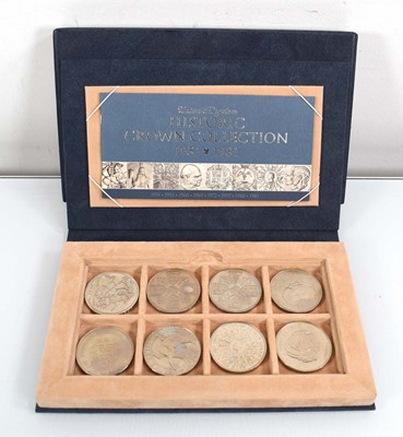 Lot 419 - A Royal Mint Historic Crown collection set of...