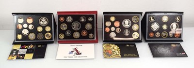 Lot 420 - Eight Royal Mint proof coin collection sets:...