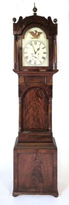 Lot 22 - An early 19th century longcase clock, the...