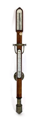 Lot 23 - An early 19th century marine stick barometer...