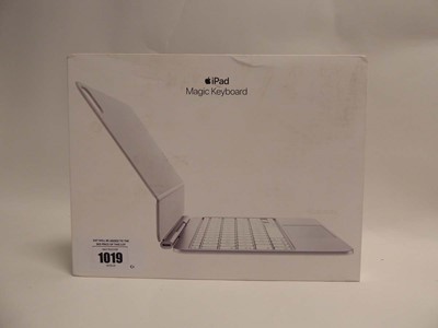 Lot 1019 - Apple iPad Magic Keyboard, White - British,...