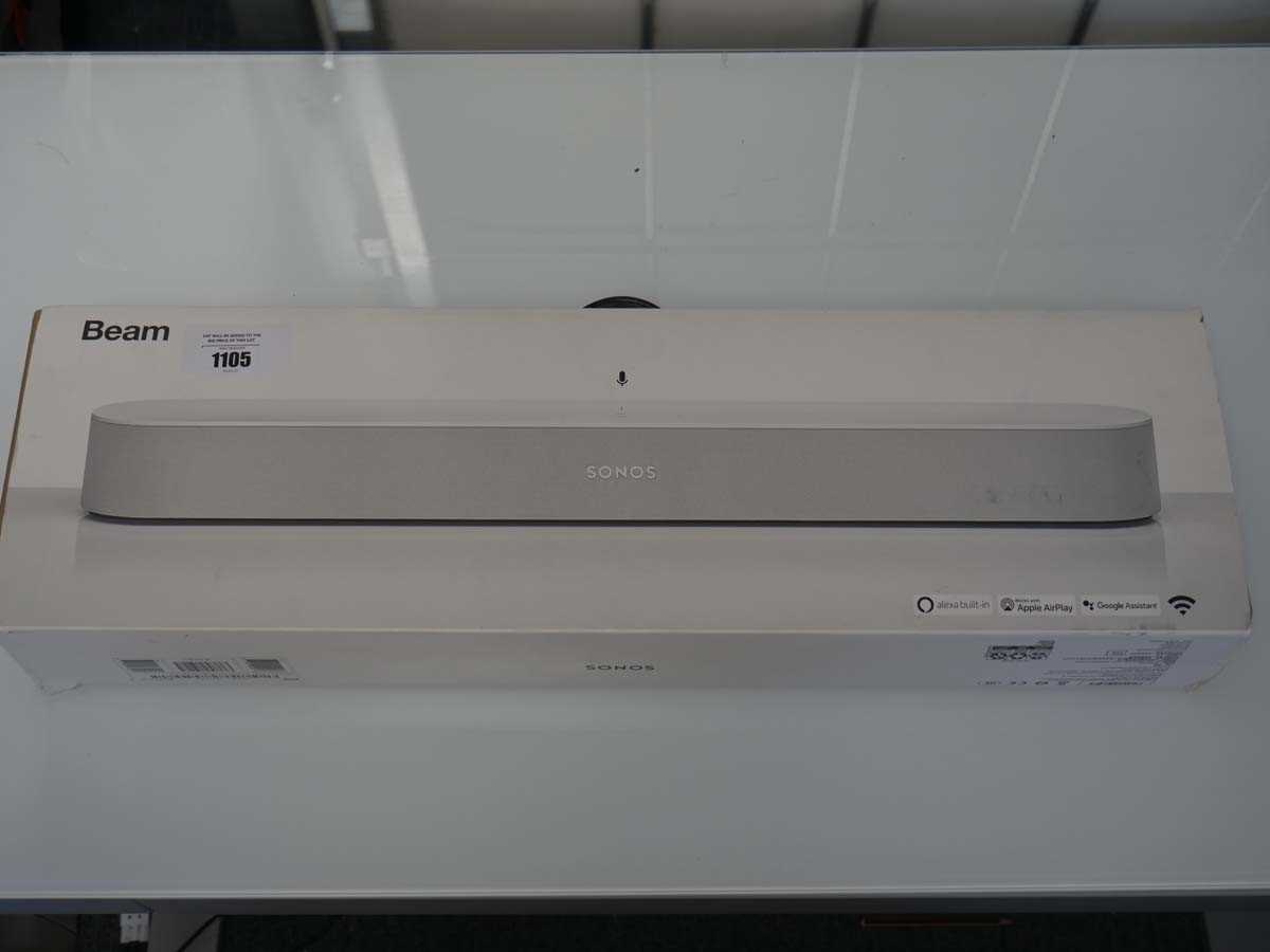 Lot 1105 - SONOS Beam Compact Sound Bar, boxed