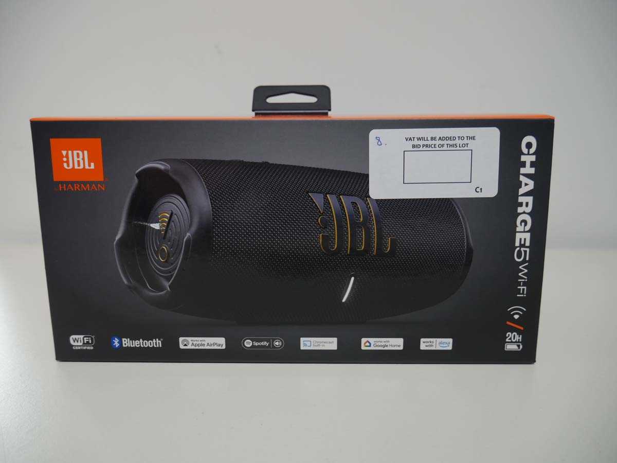 Lot 1110 - JBL CHARGE5 portable Wi-Fi/Bluetooth speaker,...