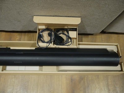 Lot SONOS Arc soundbar, boxed with PSU and remote...