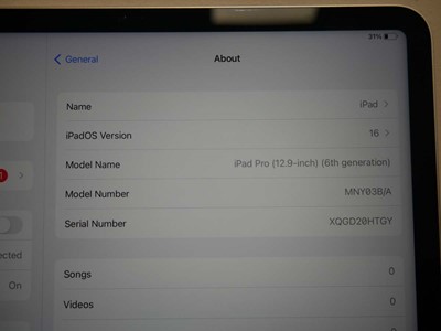 Lot 1040 - Apple iPad Pro 12.9-inch (6th Generation)...