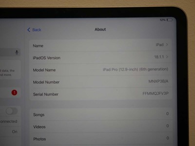 Lot 1041 - Apple iPad Pro 12.9-inch (6th Generation)...